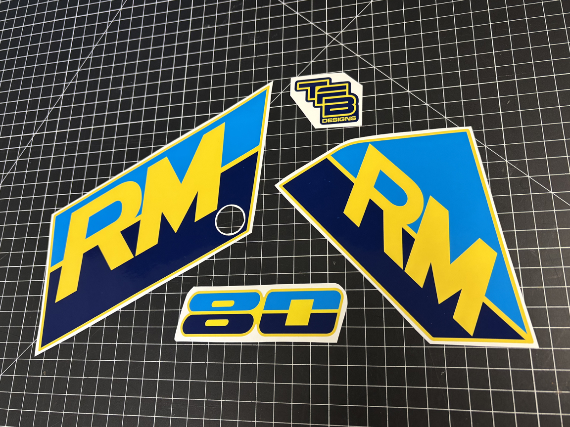 1987 RM80 OEM Graphics fits 1986-1999 Suzuki RM 80 - TFB Designs