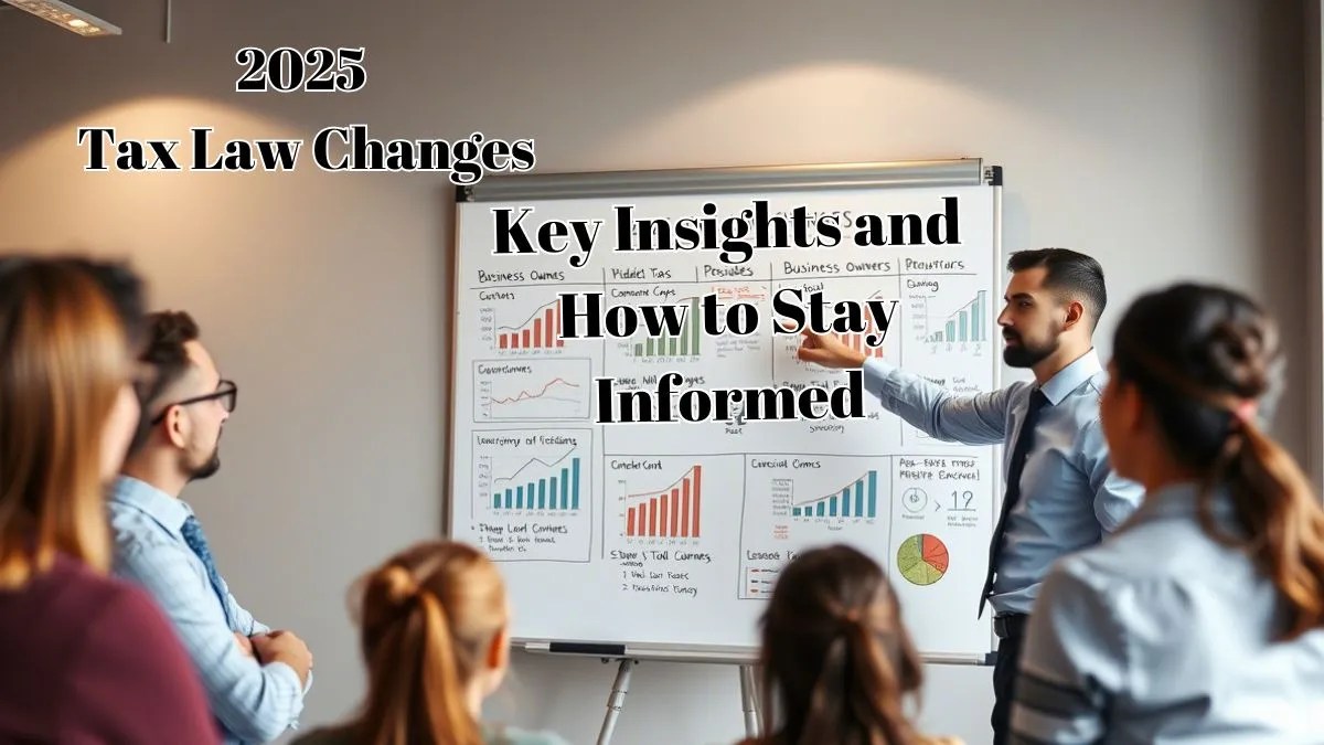 2025 Tax Law Changes: Key Insights and How to Stay Informed