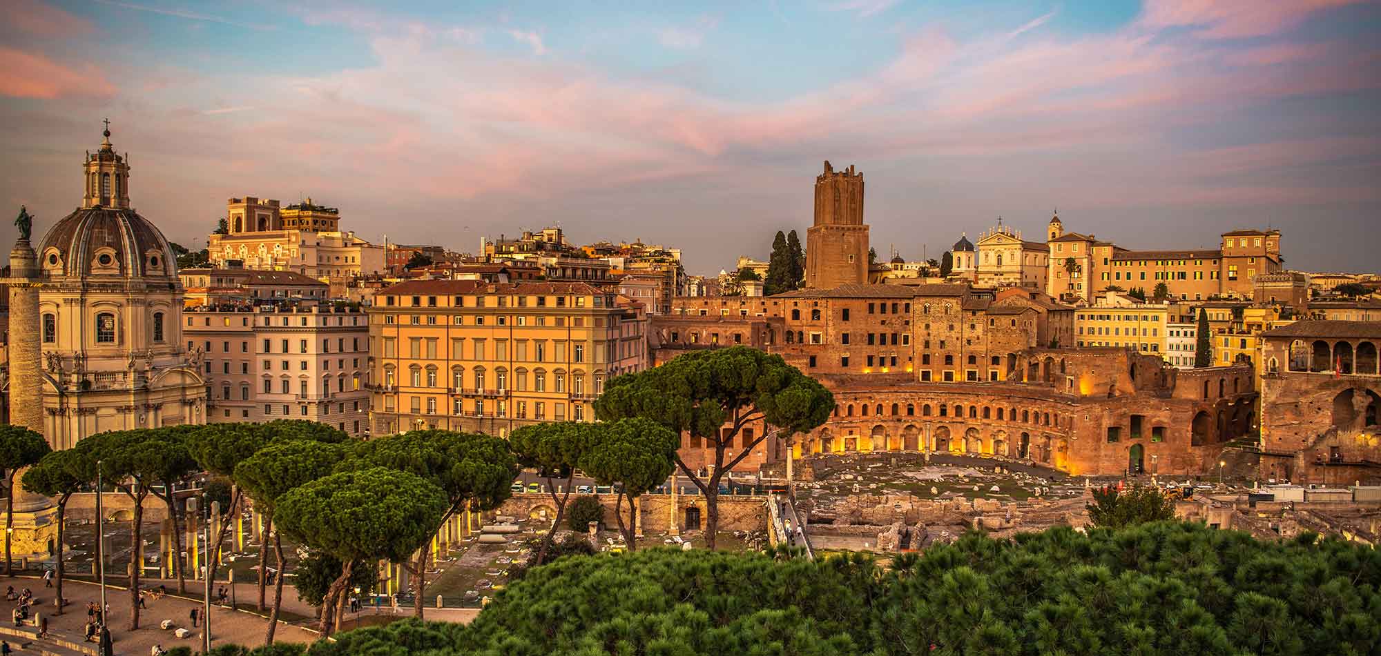 Sunset in Rome