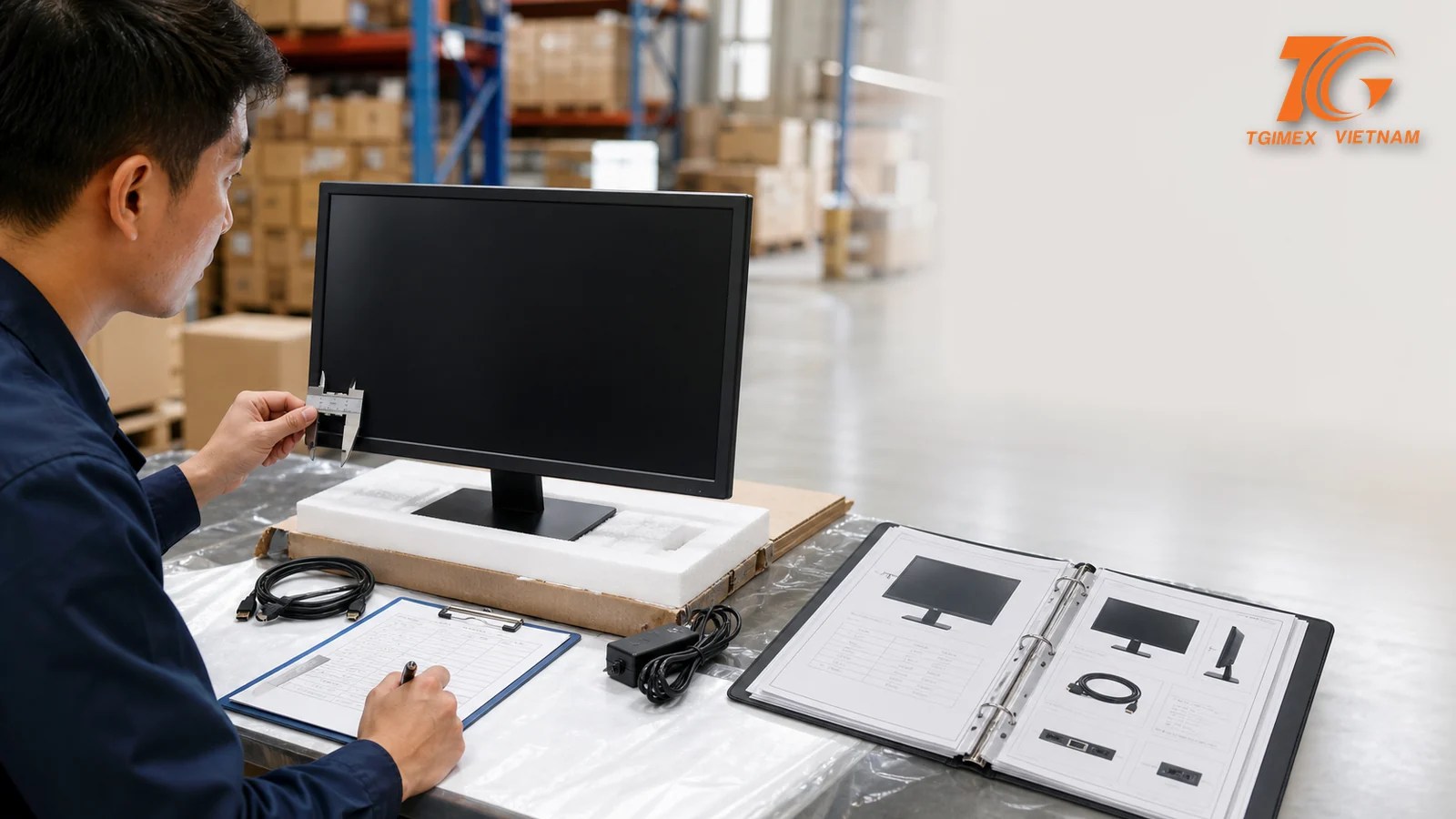 Minh họa Thủ tục nhập khẩu màn hình máy tính – Monitor: HS Code, thuế và chính sách 2026