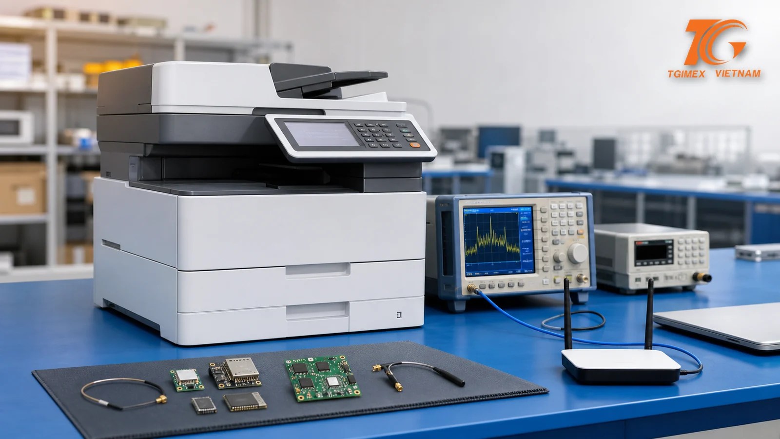 Minh họa Hướng dẫn thủ tục nhập khẩu MFP có Wi-Fi/Bluetooth
