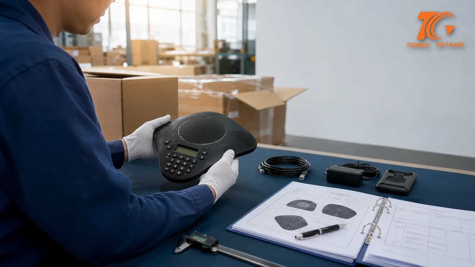 Minh họa Hướng dẫn thủ tục nhập khẩu Conference phone
