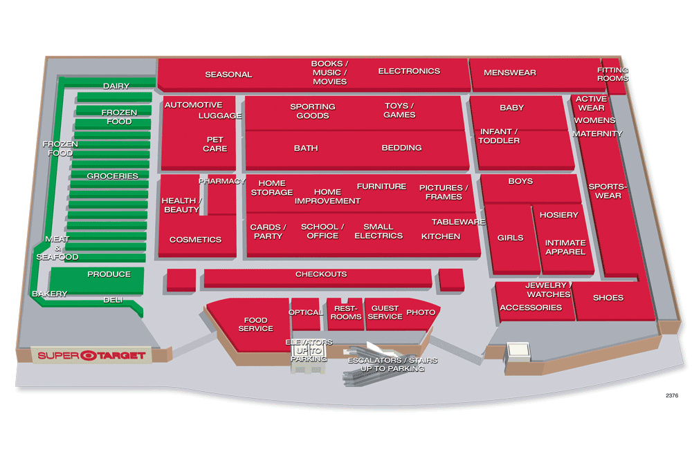 Target Store Layout Floor Plan 2376 