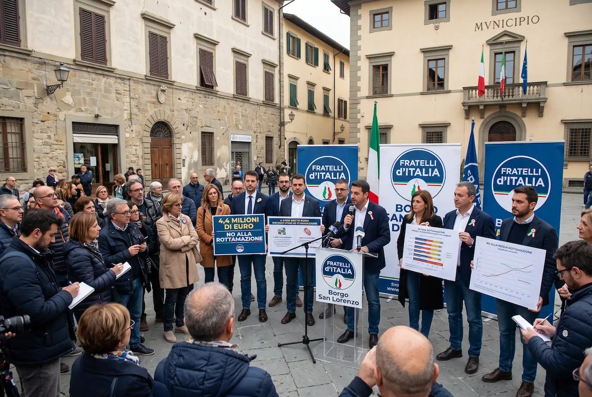 Critiche della FdI alla giunta di Borgo San Lorenzo sulla rottamazione delle cartelle