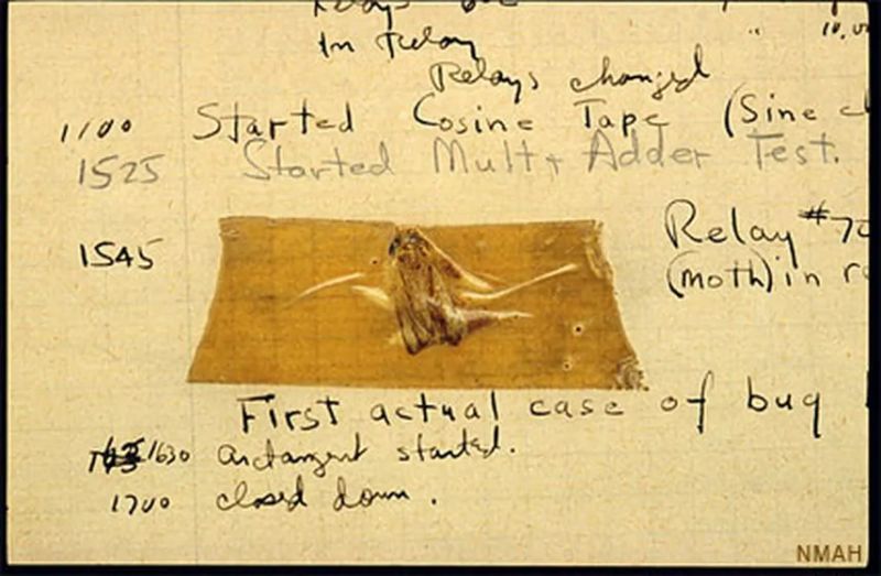 Log Book With Computer Bug Smithsonian Institution - Download Amazing Abstract Pattern | High Resolution