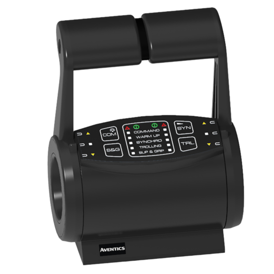 AVENTICS R417004002 Type 244 G3 marine control head — angled view of the marine control head