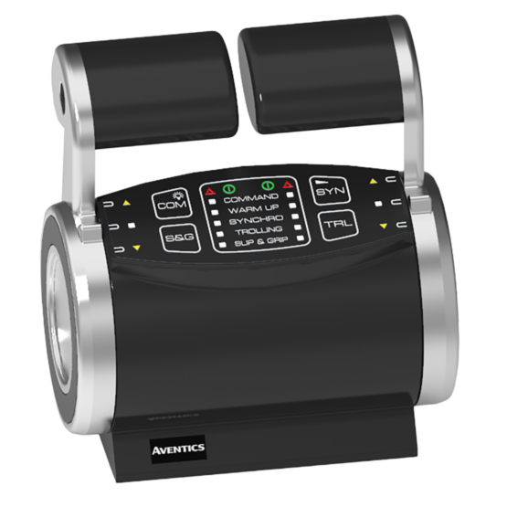 AVENTICS R417004005 Type 244 G3 marine control head — angled view of the marine control head