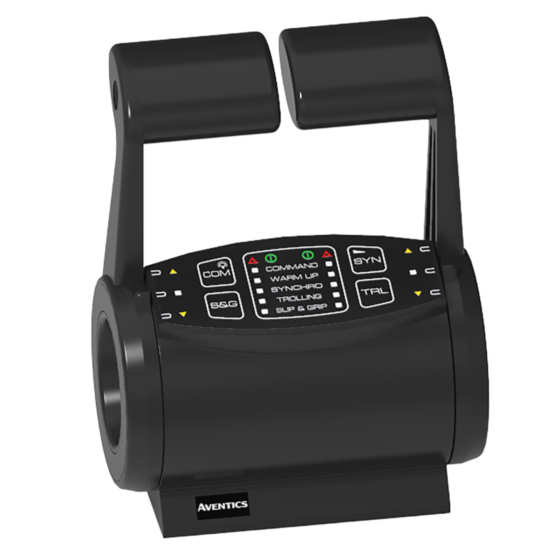 AVENTICS R417004006 Type 244 G3 marine control head — angled view of the marine control head