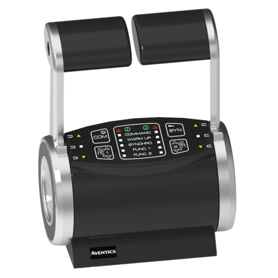AVENTICS R417004014 Type 244 G3 marine control head — angled view of the marine control head