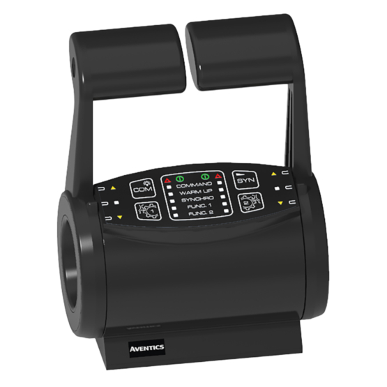 AVENTICS R417004016 Type 244 G3 marine control head — angled view of the marine control head