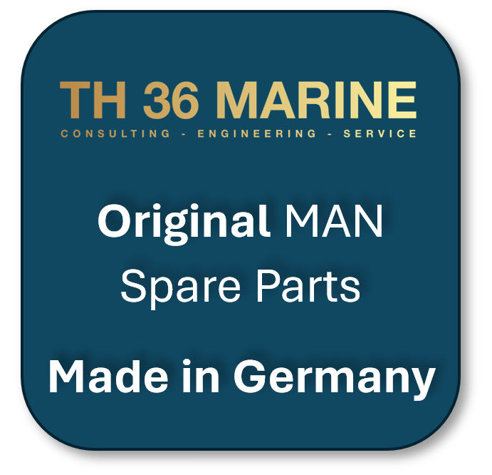 TH 36 Marine placeholder graphic reading Original MAN Spare Parts and Made in Germany