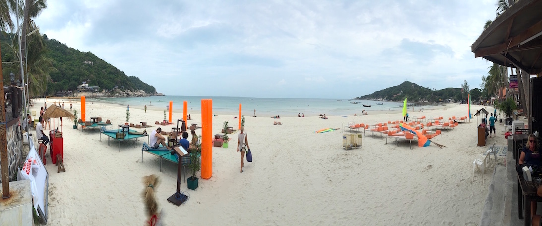 haad-rin Koh Phangan, spiaggia Haad Rin