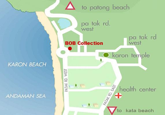Thai Tailor House Our Shop Karon Beach Map.