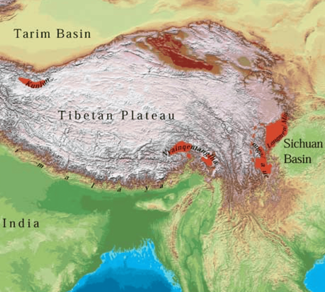Tibetan Plateau Map Spatial And Tibet Thumb 1 