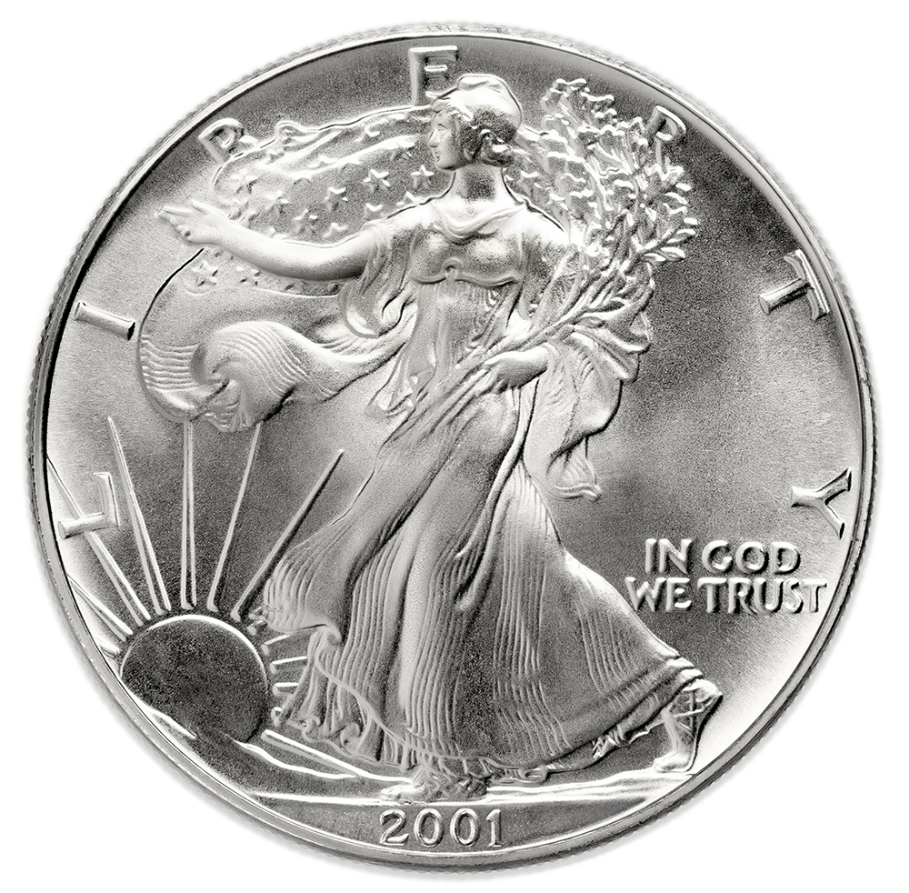 2001 Silver American Eagle - BU - Sealed Box