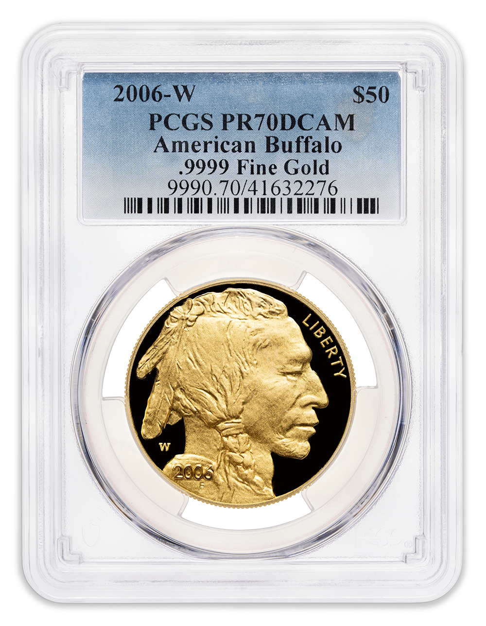 2006-W $50 Proof Gold Buffalo PCGS PR70