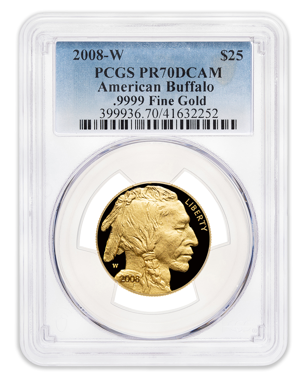 2008-W $25 Proof Gold Buffalo PCGS PR70