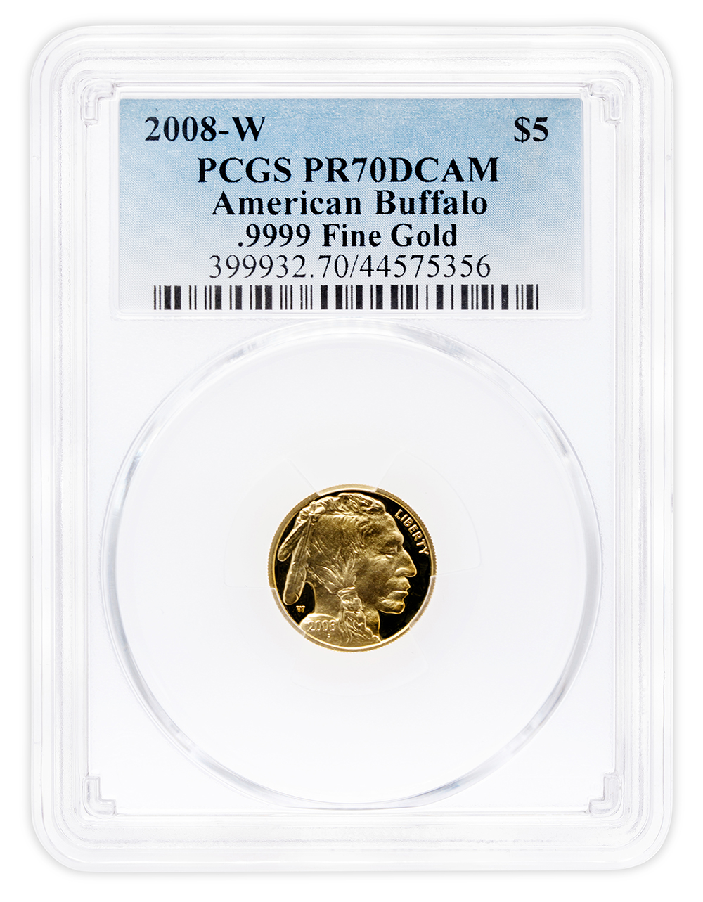 2008-W $5 Proof Gold Buffalo PCGS PR70
