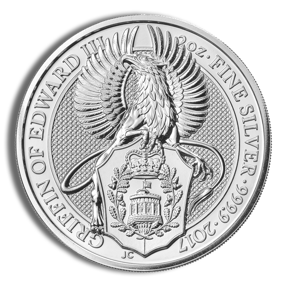 2017 2 oz Silver Great Britain Queen's Beasts - Griffin
