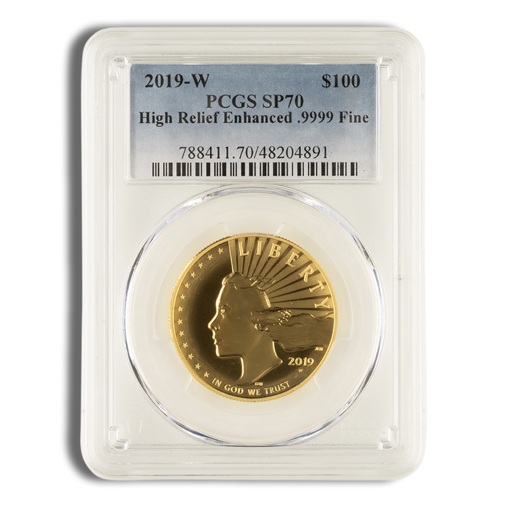 2019-W American Liberty High Relief Gold Coin PCGS SP70