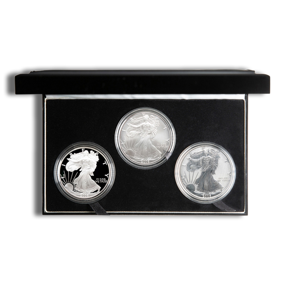 2006 20th Anniversary Silver Eagle Three Coin Set w/ Box & COA