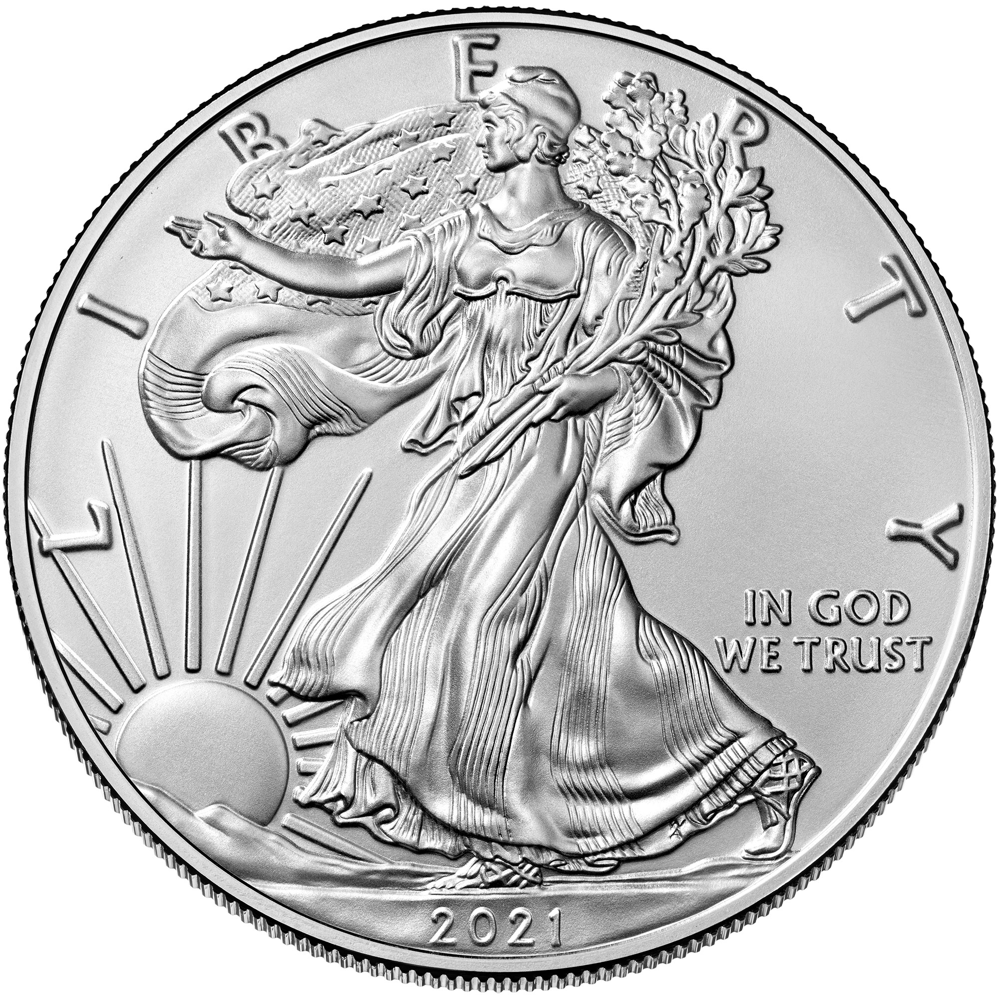 2021(S) Silver American Eagle - BU (Type 1) - Sealed Box