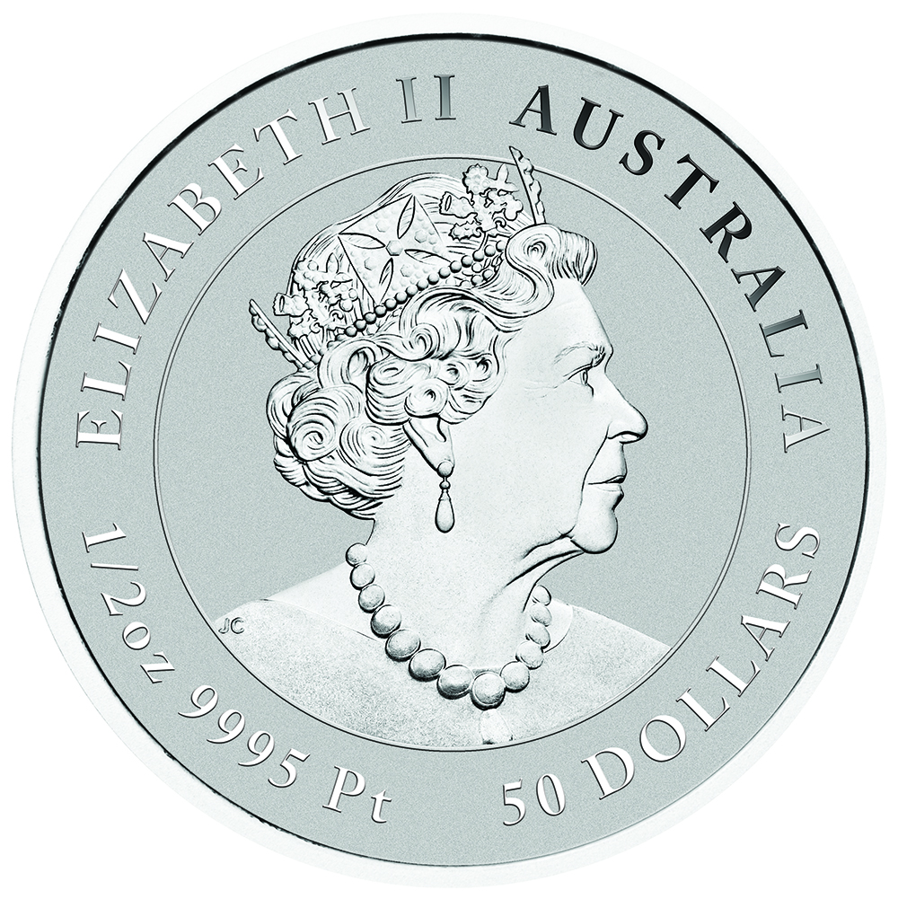 2022 1/2 oz Australian White-Bellied Sea Eagle Platinum Coin