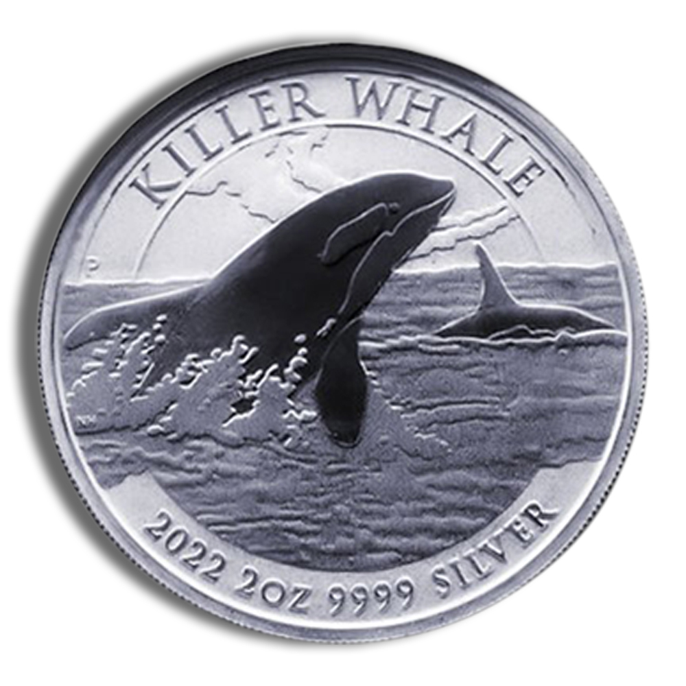 2022 2 oz Australian Killer Whale Silver Coin