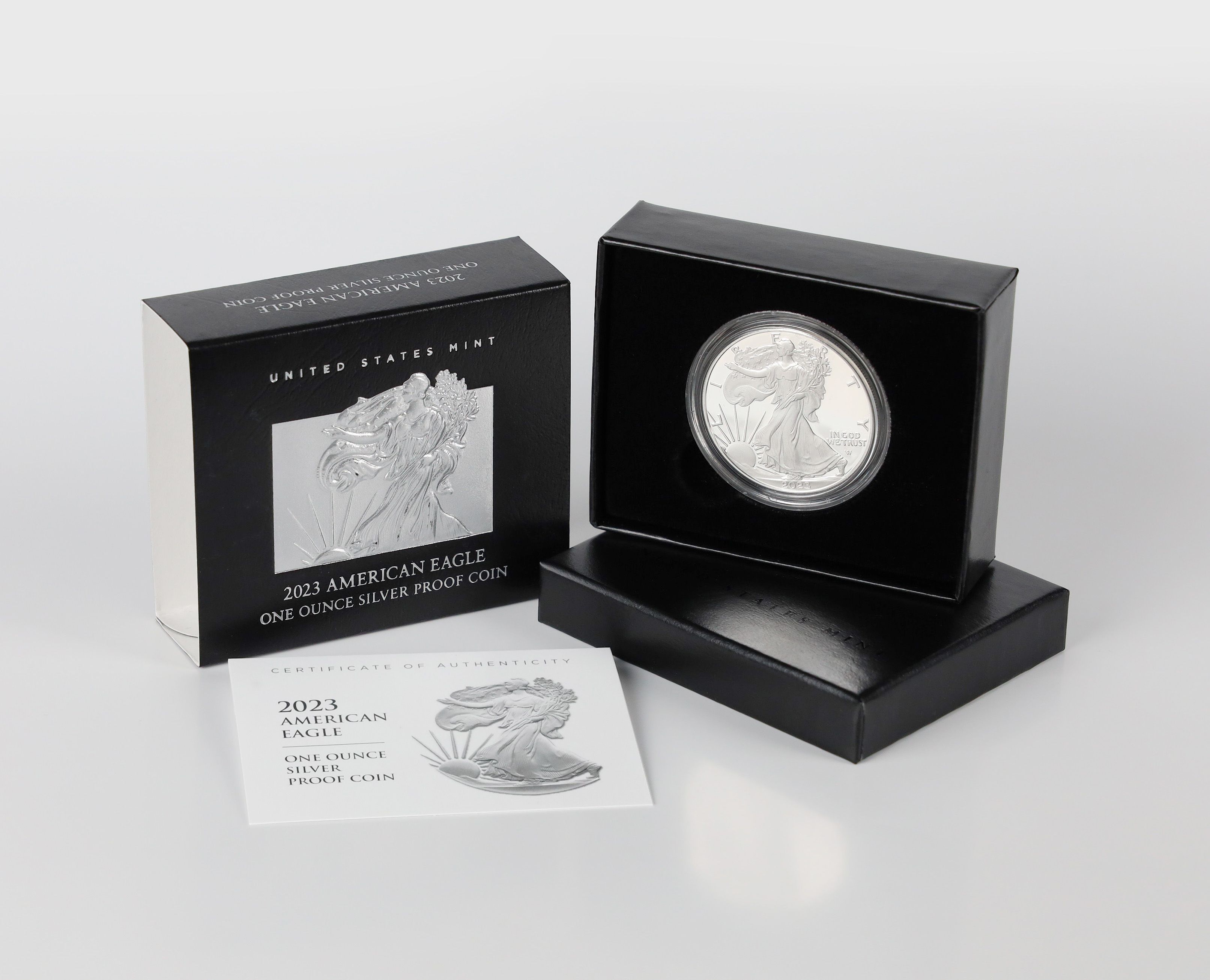 2023-W Proof Silver Eagle with Box & COA
