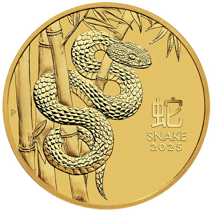 2025 1/10 oz Australia Gold Lunar Snake BU - Series III