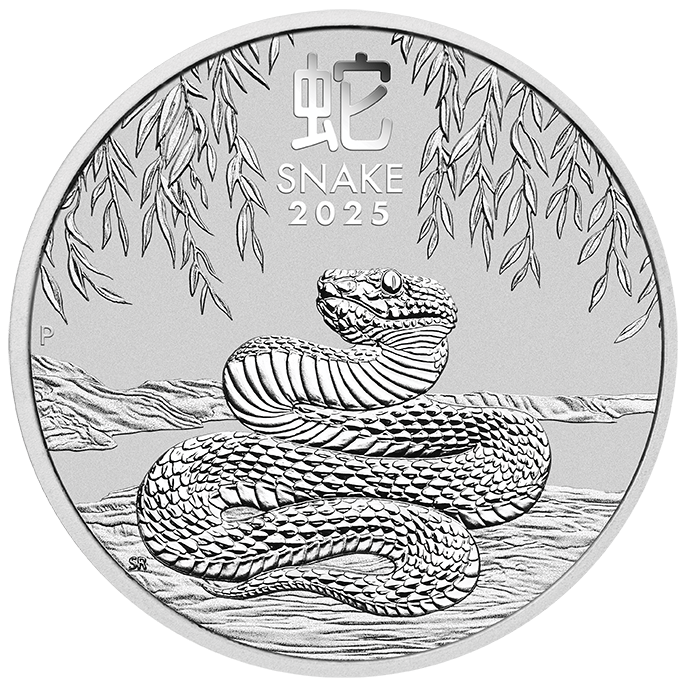 2025 1 oz Australia Silver Lunar Snake BU - Series III