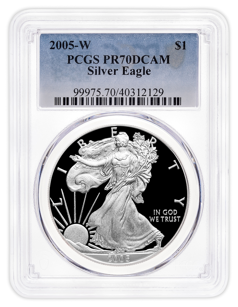 2005-W Proof Silver Eagle PCGS PR70