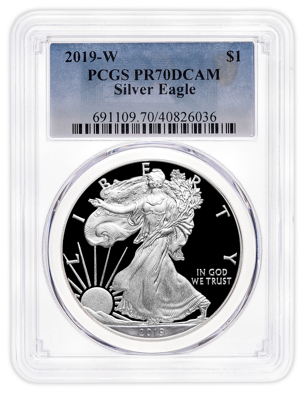 2019-W Proof Silver Eagle PCGS PR70