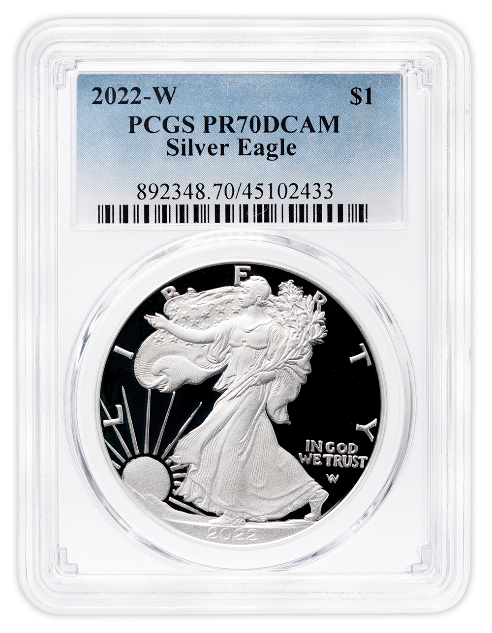 2022-W Proof Silver Eagle PCGS PR70