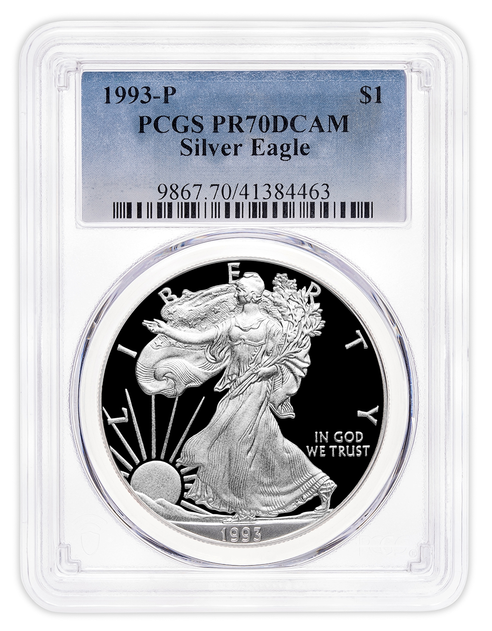 1993-P Proof Silver Eagle PCGS PR70