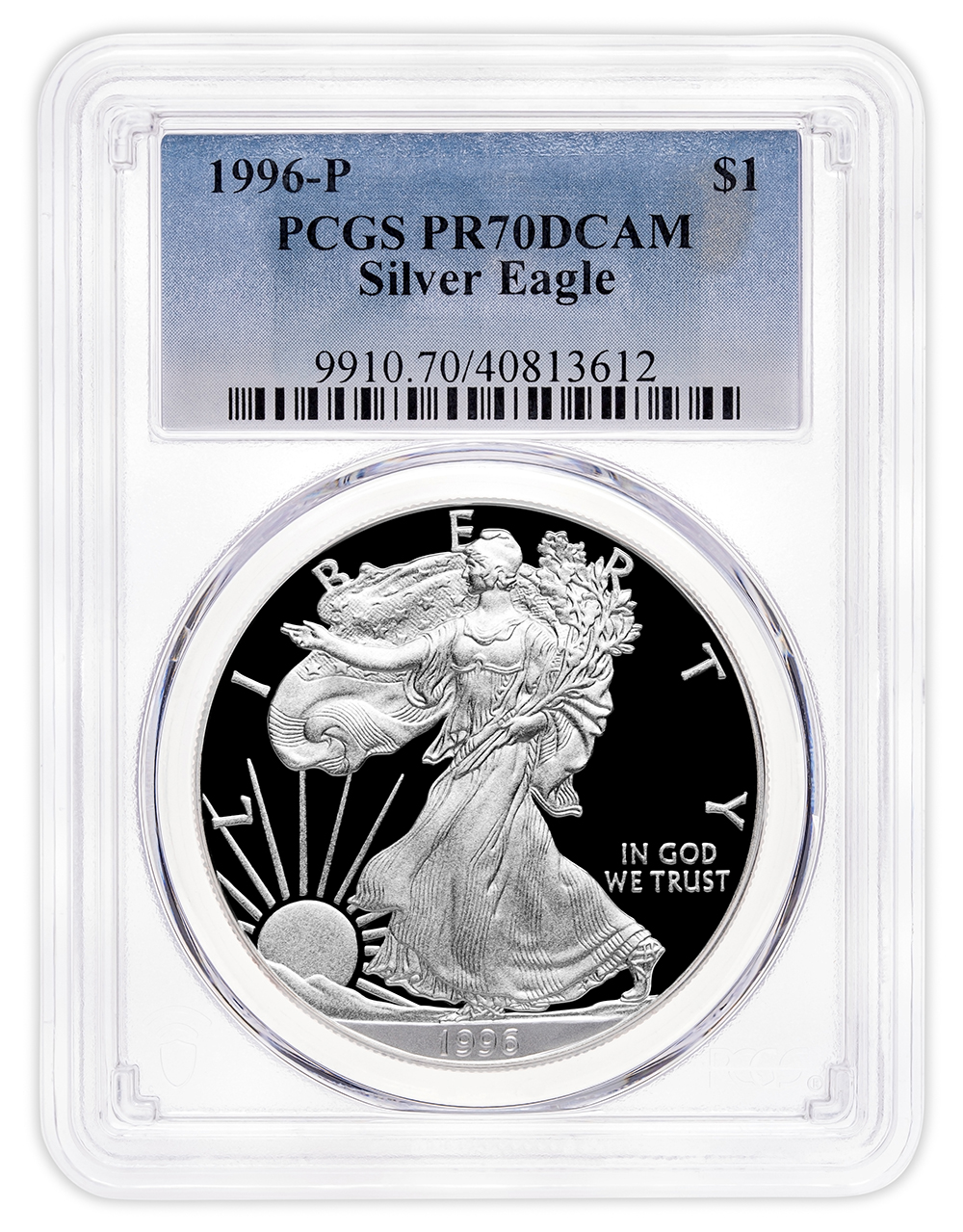 1996-P Proof Silver Eagle PCGS PR70