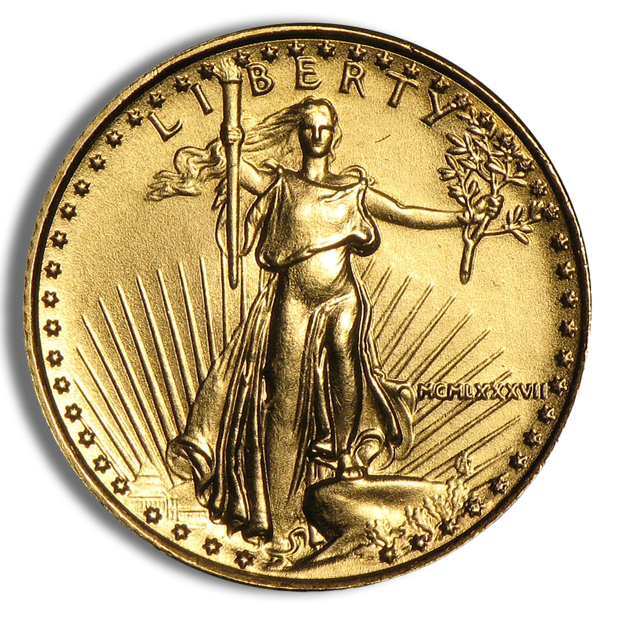 1987 1/10 oz Gold Eagle - BU (MCMLXXXVII)