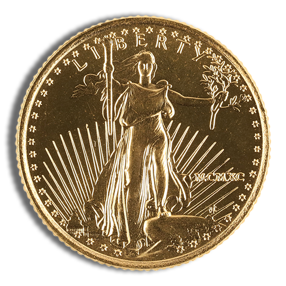 1990 1/10 oz Gold Eagle - BU (MCMXC)