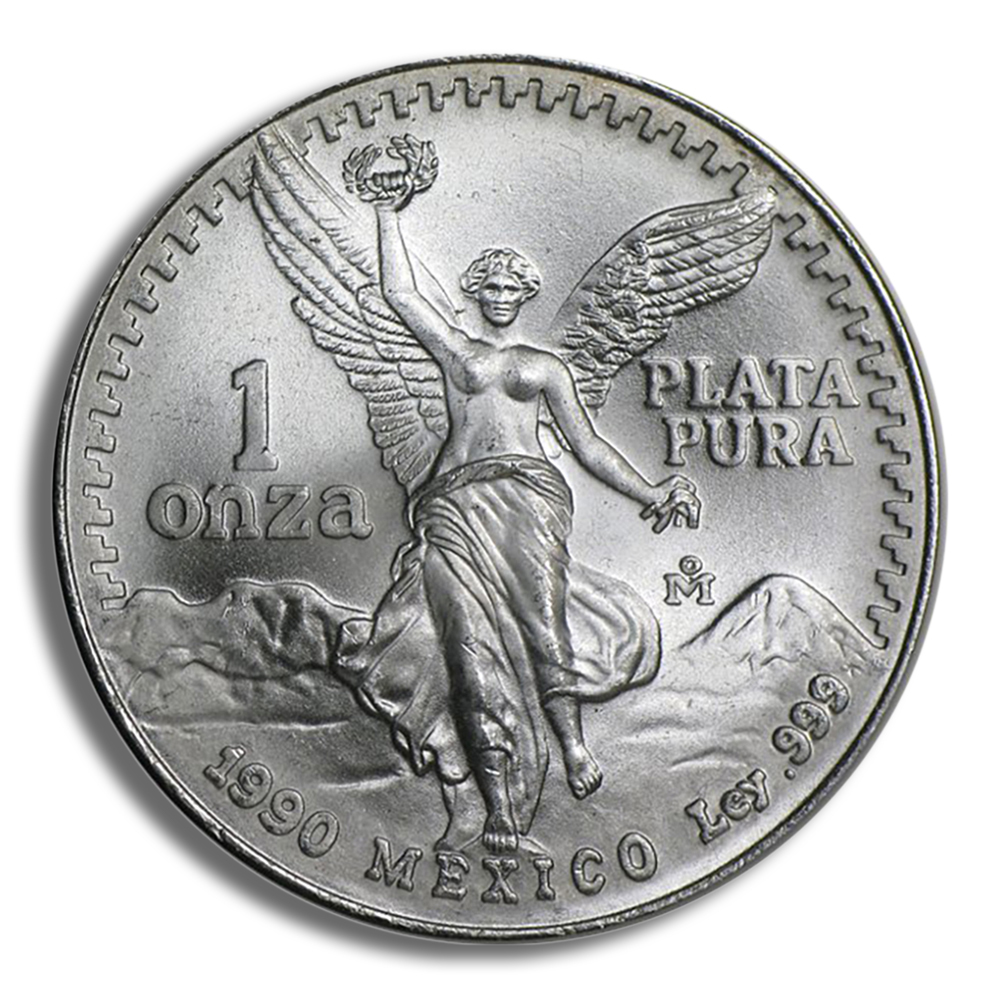 1990 1 oz Silver Mexican Libertad - BU