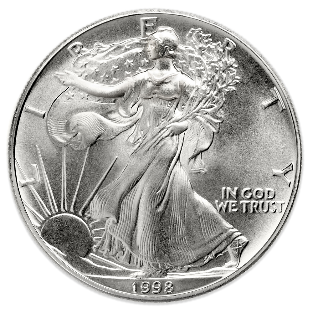 1998 Silver American Eagle - BU - Sealed Box