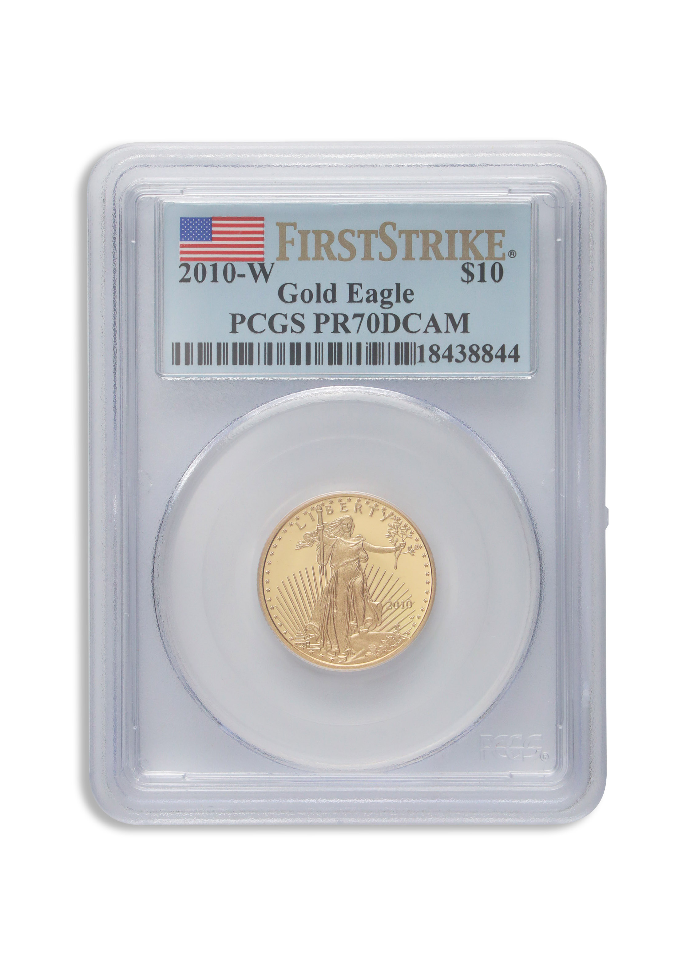 2010-W 1/4 oz Proof Gold Eagle $10 PCGS PR70 FS