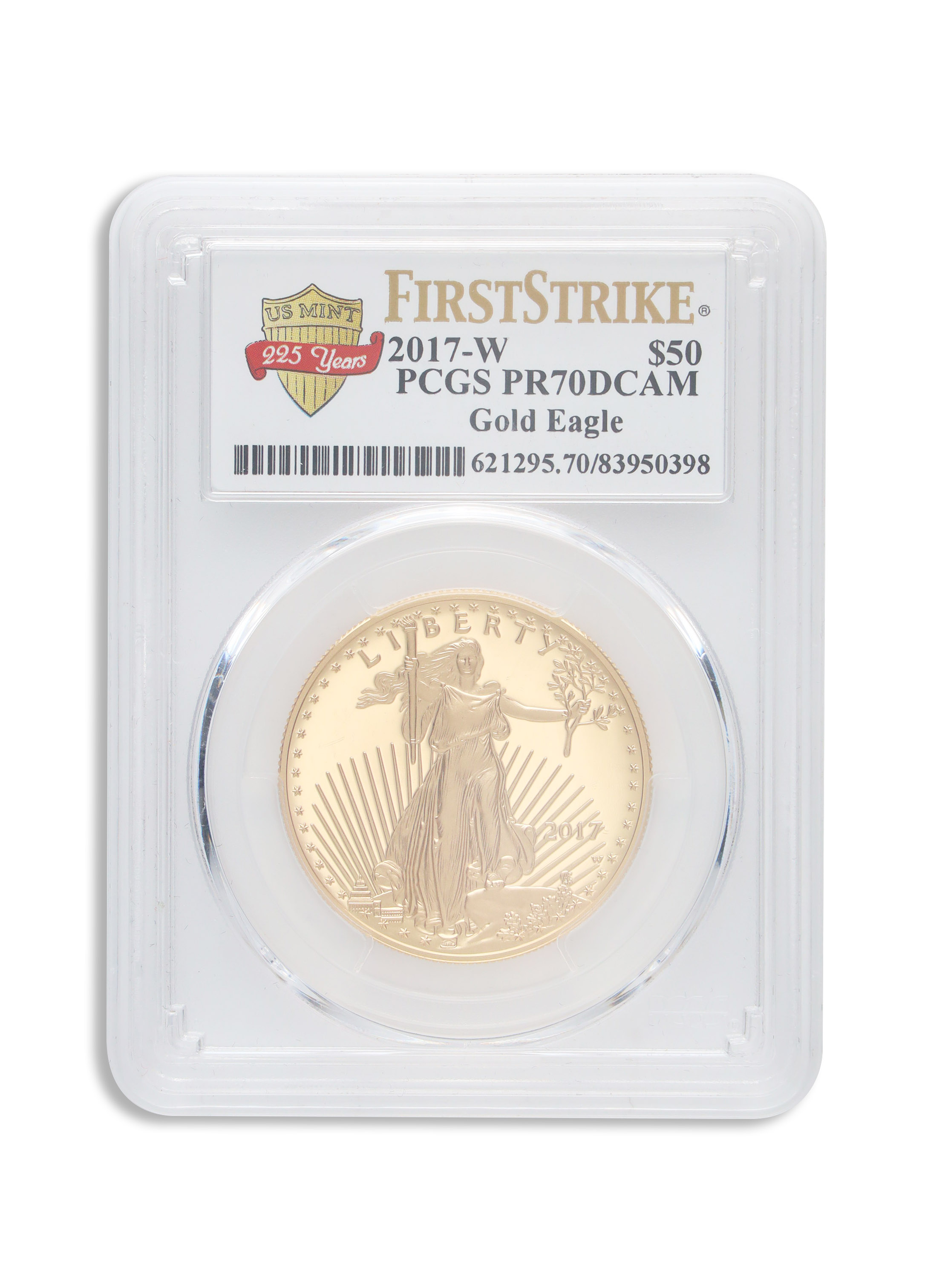2017-W 1 oz Proof Gold Eagle $50 PCGS PR70 FS