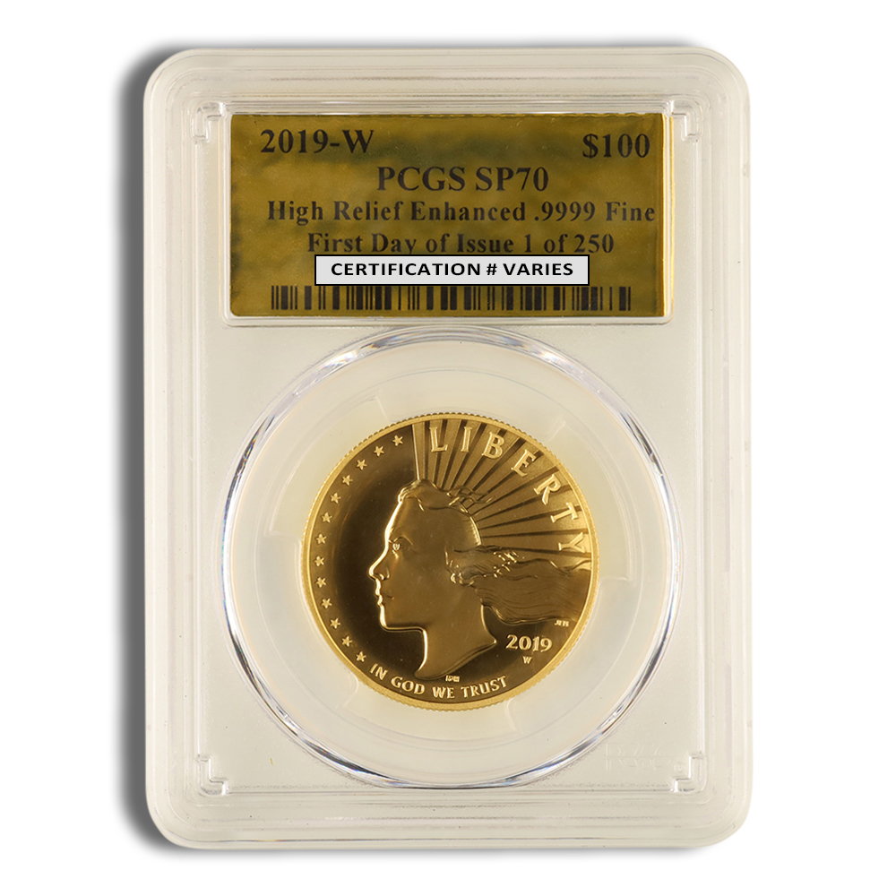 2019-W American Liberty High Relief Gold Coin PCGS PR70 FS