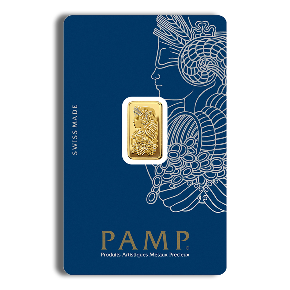 2.5 gram Gold Bar - PAMP Lady Fortuna (In Assay)