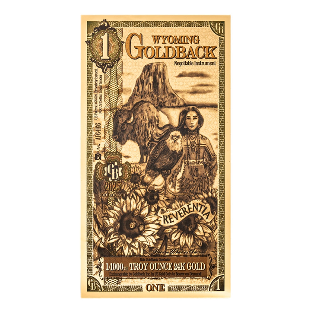 Wyoming 1 Goldback