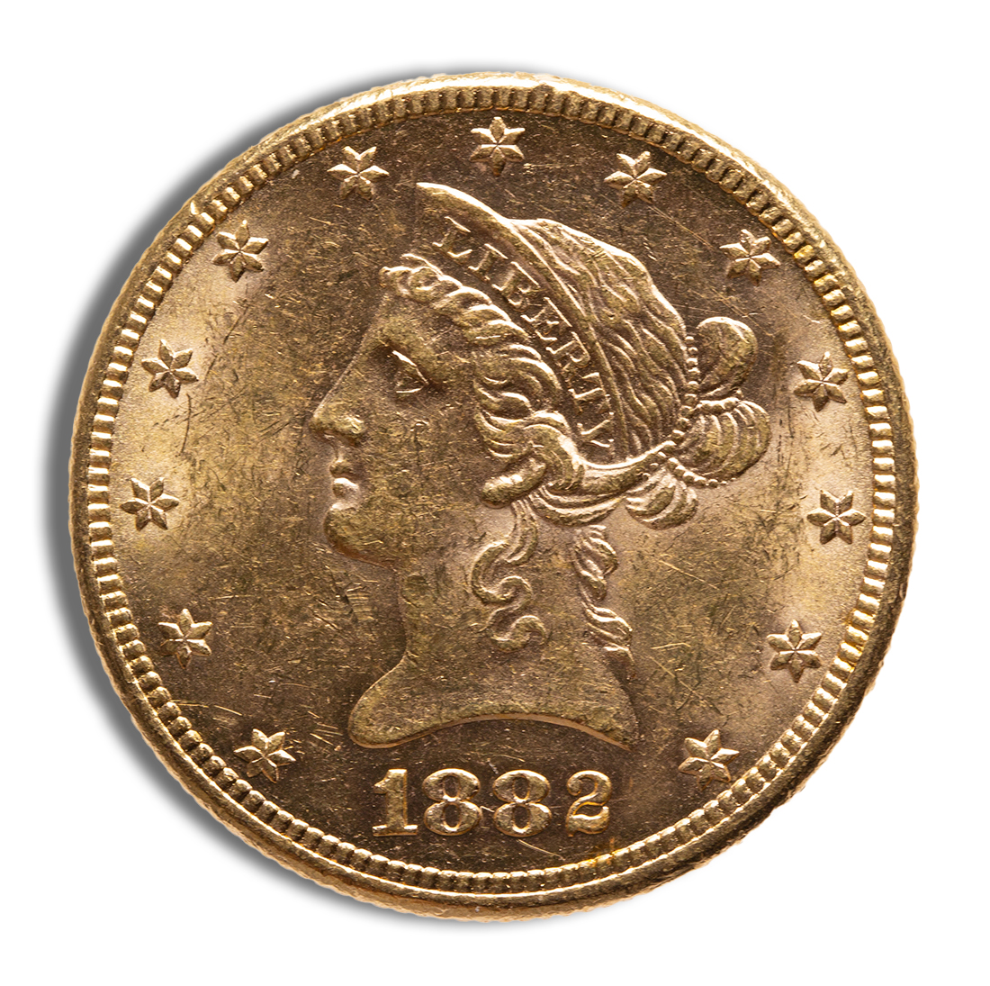 $10 Gold Liberty Eagle - BU