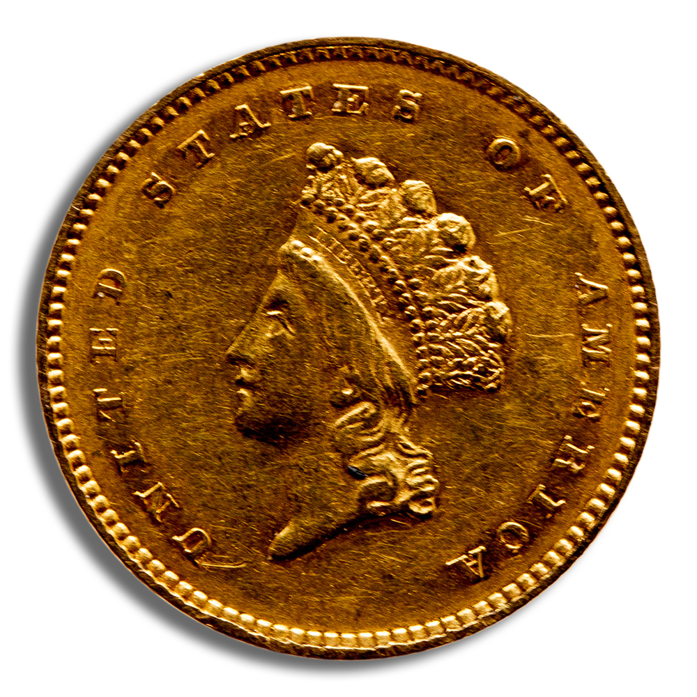 $1 Gold Princess Type 2 - Cleaned/Low Grade