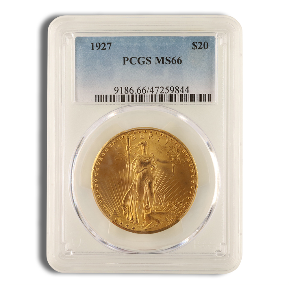 $20 Gold Saint-Gaudens Double Eagle - PCGS MS66
