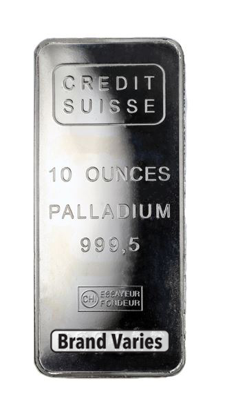 10 oz Palladium Bar - Brand Varies