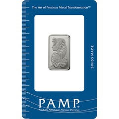 10 gram Platinum Bar - PAMP Lady Fortuna (In Assay)
